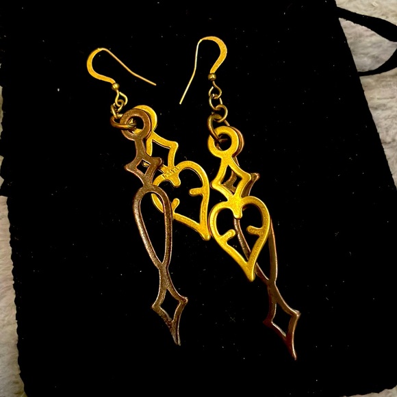 Clock hands earrings - Picture 1 of 2